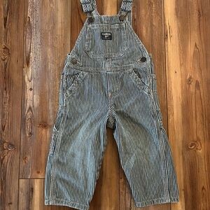 ⭐️Bundle 5 for $30 - OshKosh B'gosh Black and White Striped Overalls